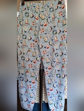 Vera Bradley Nautical Print Jogger Pants Small 4-6